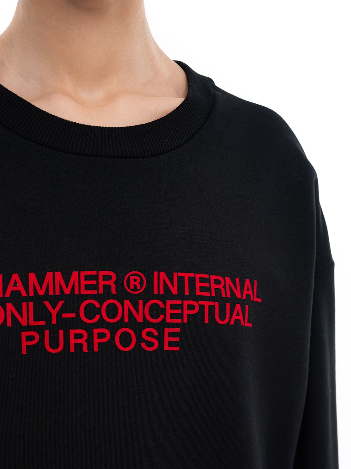 Concept Red Crewneck Sweatshirt | Blowhammer