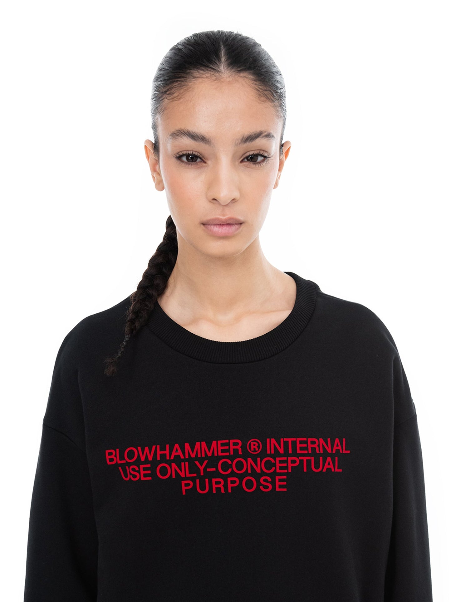 Concept Red Crewneck Sweatshirt | Blowhammer