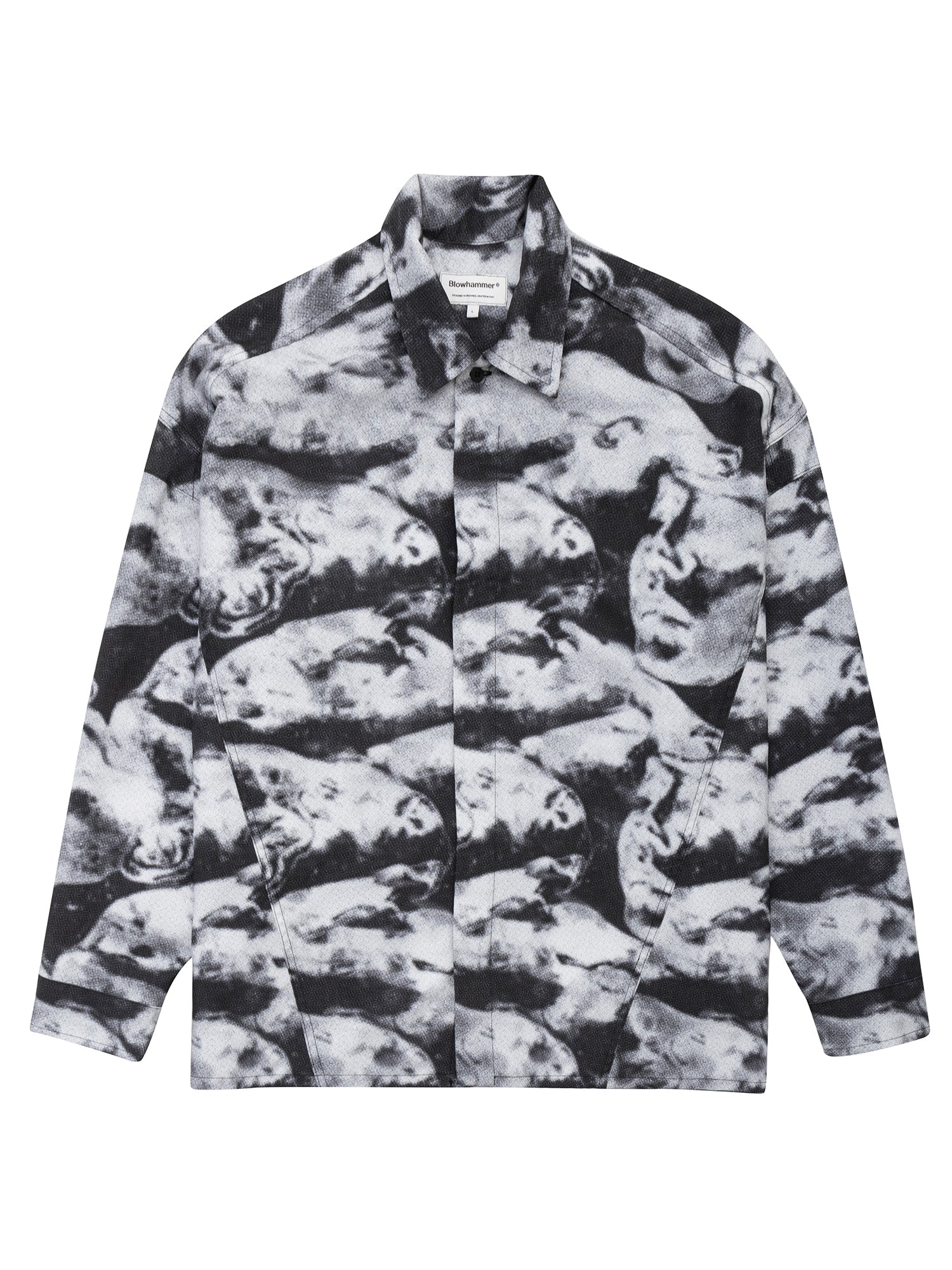 Black Camo Camicia Maniche Lunghe | Donna