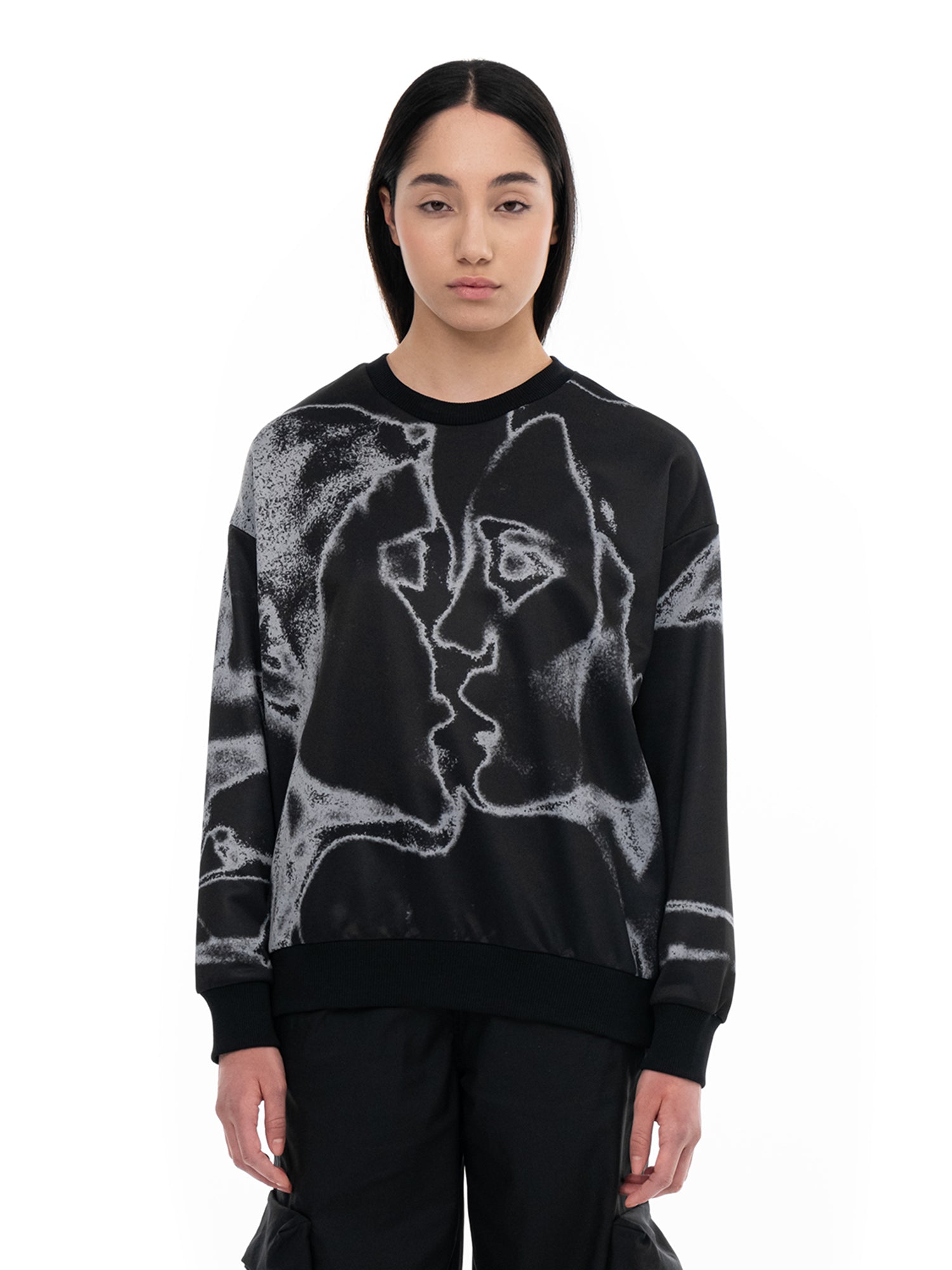 Unkiss Black  Crewneck Sweatshirt | Blowhammer