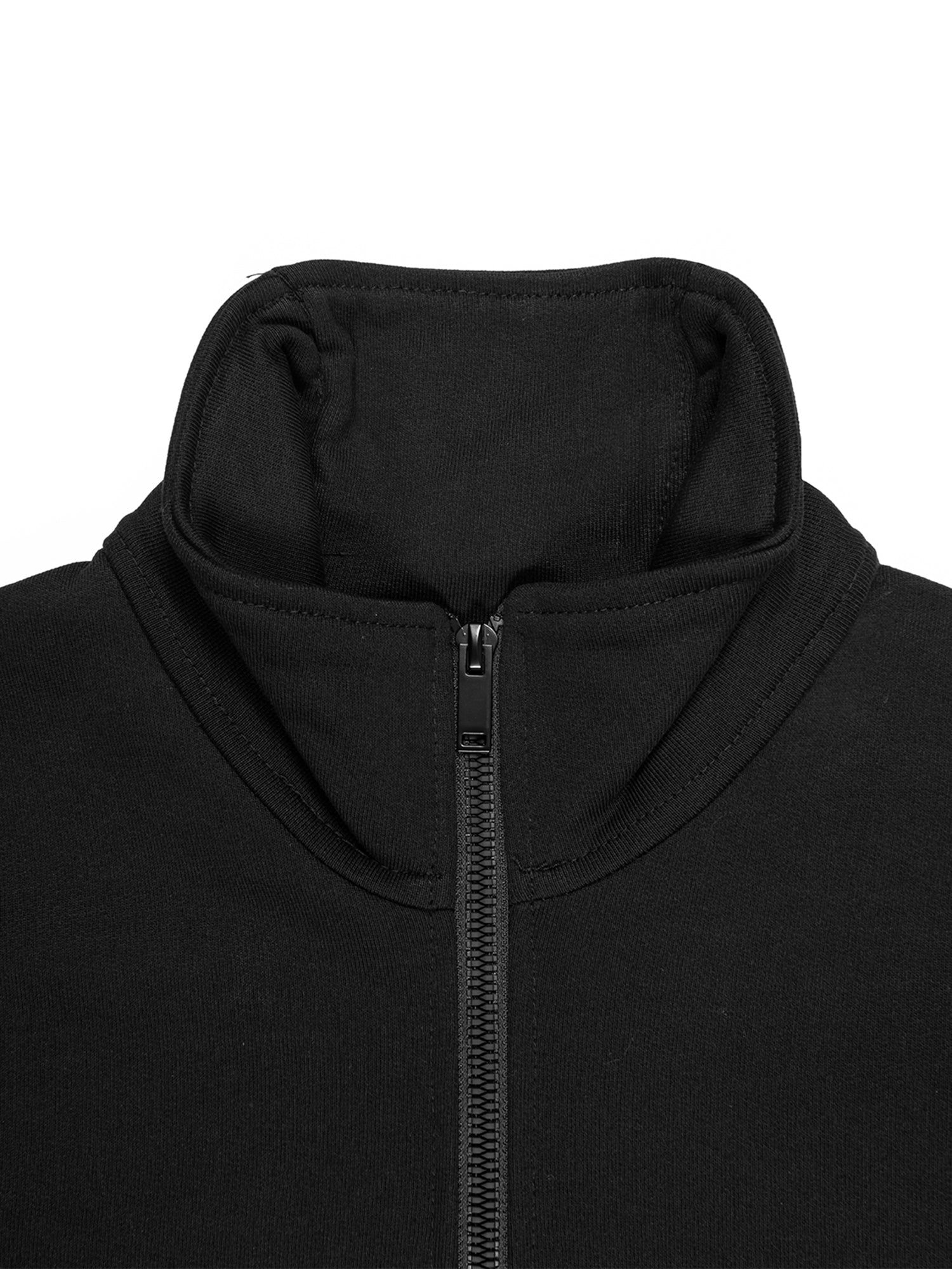 Minimal Felpa Girocollo Zip | Uomo